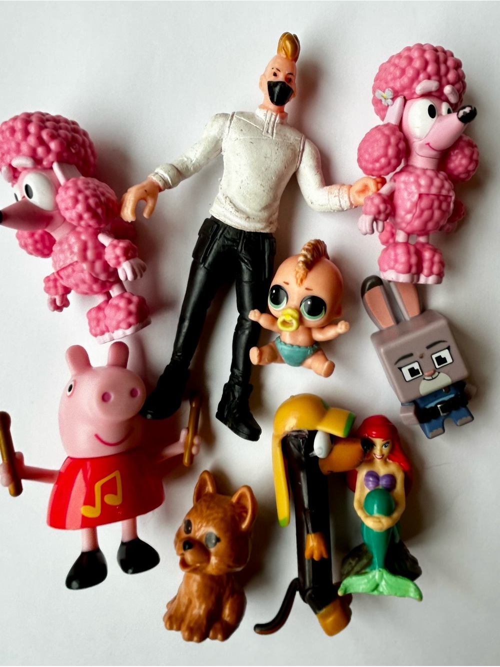 Assorted Kids Toy Figures Bundle- Peppa Pig, Bluey, Fortnite, Disney